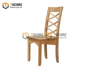 Ghế ăn gỗ sồi tự nhiên mặt gỗ 3X GHE-19SM