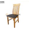 Ghế ăn gỗ sồi tự nhiên mặt nệm 5 nan GHE-04SM