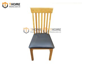 Ghế ăn gỗ sồi tự nhiên mặt nệm 5 nan GHE-04SM