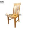 Ghế ăn gỗ sồi tự nhiên mặt gỗ 5 nan đứng GHE-14SM