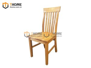 Ghế ăn gỗ sồi tự nhiên mặt gỗ 5 nan đứng GHE-14SM