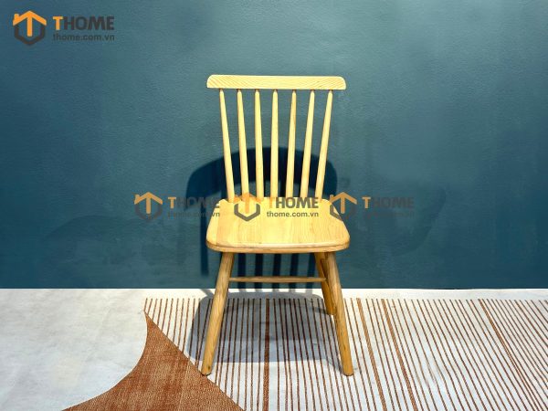 Ghế ăn gỗ sồi tự nhiên 7 nan màu tự nhiên GHEMG-03SN