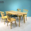 Ghế ăn gỗ sồi tự nhiên 7 nan màu tự nhiên GHEMG-03SN