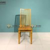 Ghế ăn gỗ sồi tự nhiên mặt gỗ 9 nan GHE-21SM