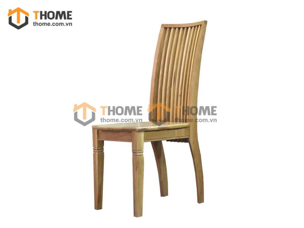 Ghế ăn gỗ sồi tự nhiên mặt gỗ 9 nan GHE-21SM
