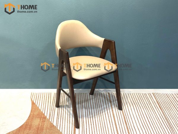 Ghế ăn gỗ sồi tự nhiên mặt nệm chữ A GHEMN-05SN