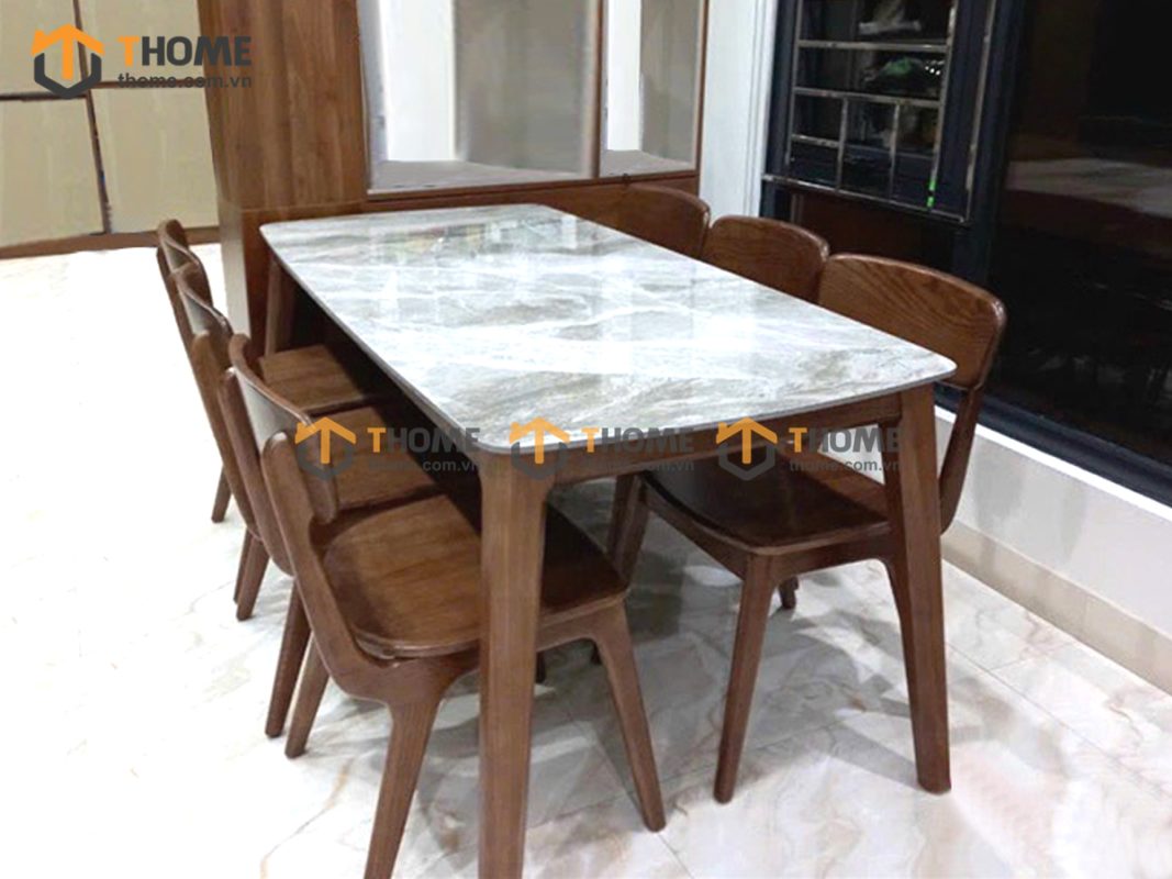 Ghế ăn gỗ sồi tự nhiên Rew mặt gỗ GHEMG-23SN