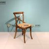 Ghế ăn gỗ sồi tự nhiên mặt nệm Bistro GHEMN-36SN