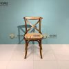 Ghế ăn gỗ sồi tự nhiên mặt nệm Bistro GHEMN-36SN