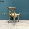 Ghế ăn gỗ sồi tự nhiên mặt nệm Bistro GHEMN-42SN