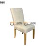 Ghế ăn gỗ sồi tự nhiên mặt nệm Buffe GHEMN-22SN