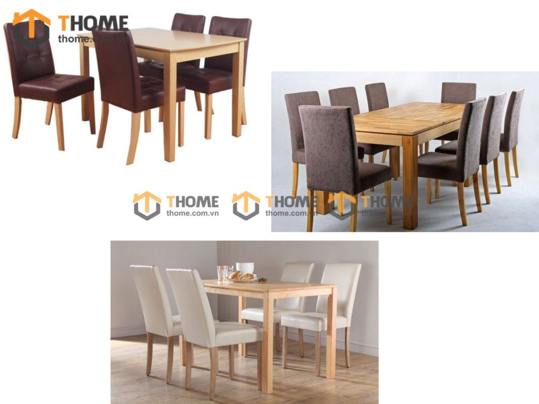 Ghế ăn gỗ sồi tự nhiên mặt nệm Buffe GHEMN-22SN