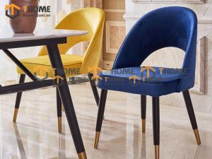 Ghế ăn gỗ sồi tự nhiên mặt nệm Collins GHEMN-23SN
