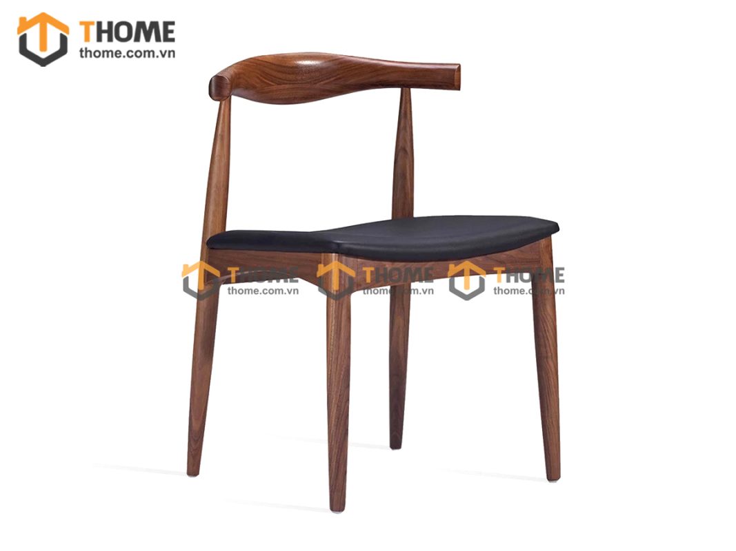 Ghế ăn gỗ sồi tự nhiên mặt nệm đầu bò Bull GHEMN-06SN