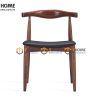 Ghế ăn gỗ sồi tự nhiên mặt nệm đầu bò Bull GHEMN-06SN
