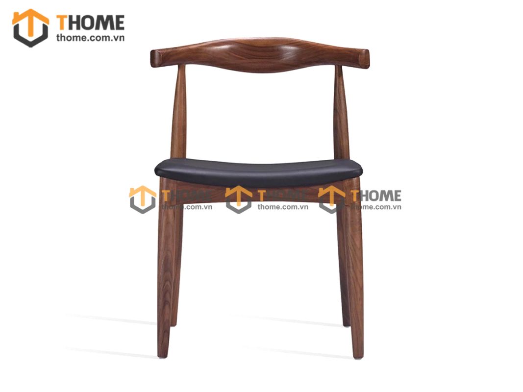 Ghế ăn gỗ sồi tự nhiên mặt nệm đầu bò Bull GHEMN-06SN