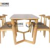 Ghế ăn gỗ sồi tự nhiên mặt nệm đầu bò Bull GHEMN-06SN
