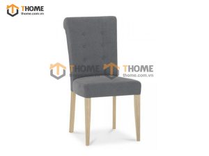 Ghế ăn gỗ sồi tự nhiên mặt gỗ bọc nệm GHE-23SM
