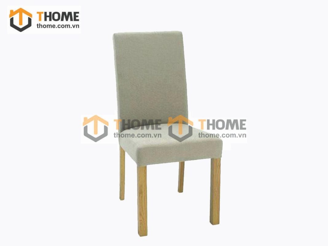 Ghế ăn gỗ sồi tự nhiên mặt gỗ bọc nệm GHE-23SM