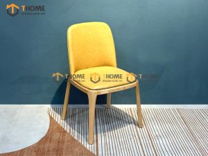 Ghế ăn gỗ sồi tự nhiên mặt nệm Grace GHEMN-01SN