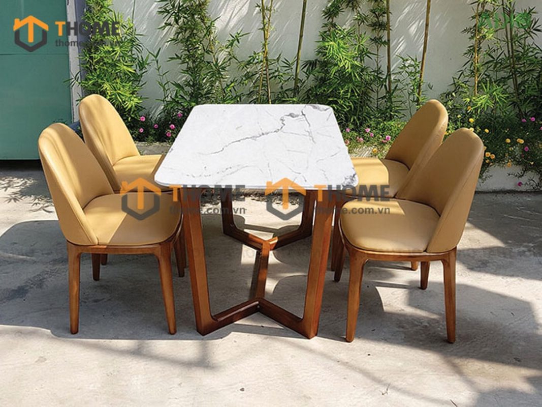 Ghế ăn gỗ sồi tự nhiên mặt nệm Grace GHEMN-01SN