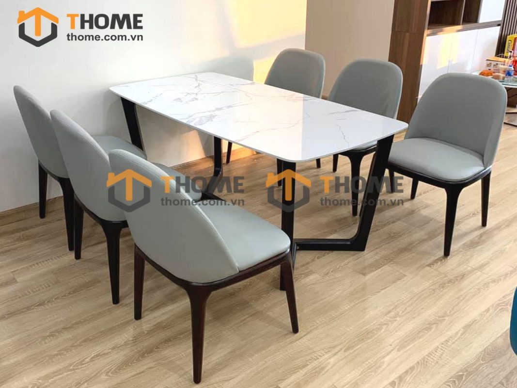 Ghế ăn gỗ sồi tự nhiên mặt nệm Grace GHEMN-01SN