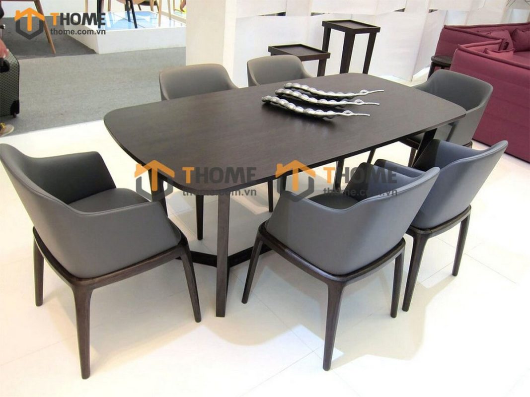 Ghế ăn gỗ sồi tự nhiên mặt nệm Grace có tay GHEMN-02SN