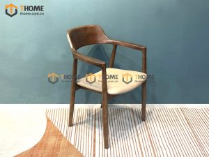Ghế ăn gỗ sồi tự nhiên mặt nệm Hiroshima GHEMN-13SN