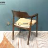 Ghế ăn gỗ sồi tự nhiên mặt nệm Hiroshima GHEMN-13SN