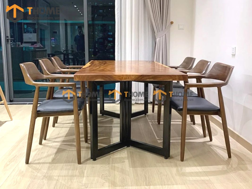 Ghế ăn gỗ sồi tự nhiên mặt nệm Hiroshima GHEMN-13SN
