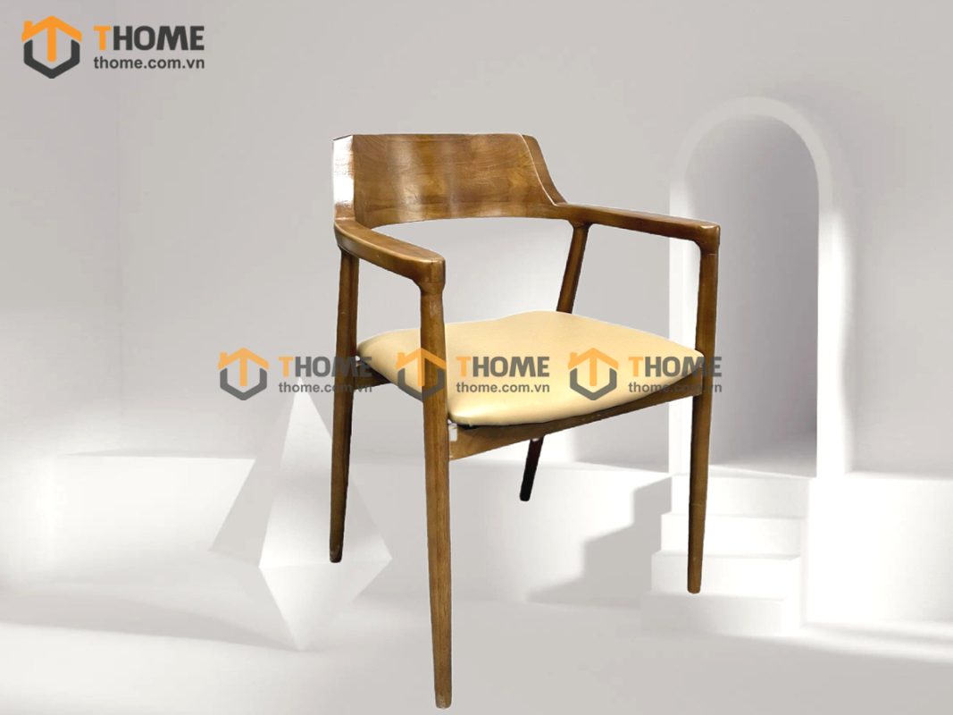 Ghế ăn gỗ sồi tự nhiên mặt nệm Hiroshima GHEMN-13SN