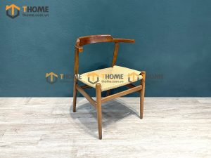 Ghế ăn gỗ sồi tự nhiên đan cói Hiroshima GHEMC-04SN