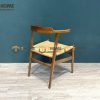 Ghế ăn gỗ sồi tự nhiên đan cói Hiroshima GHEMC-04SN