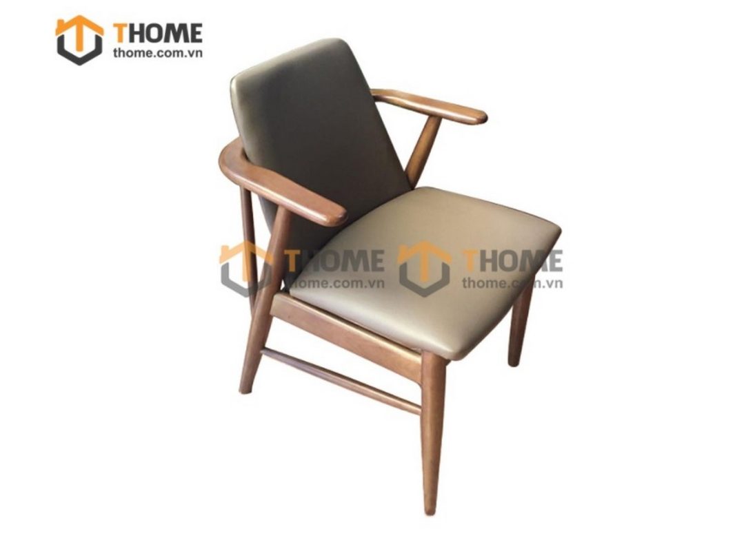 Ghế ăn gỗ sồi tự nhiên mặt nệm HQ GHEMN-04SN