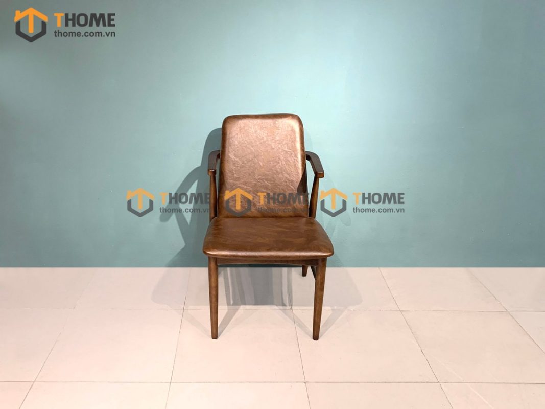 Ghế ăn gỗ sồi tự nhiên mặt nệm HQ GHEMN-04SN