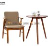 Ghế ăn gỗ sồi tự nhiên mặt nệm HQ GHEMN-04SN