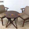 Ghế ăn gỗ sồi tự nhiên mặt nệm HQ GHEMN-04SN