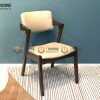 Ghế ăn gỗ sồi tự nhiên mặt nệm Kai GHEMN-34SN