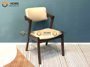 Ghế ăn gỗ sồi tự nhiên mặt nệm Kai GHEMN-34SN