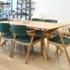 Ghế ăn gỗ sồi tự nhiên mặt nệm Kai GHEMN-34SN