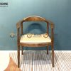 Ghế ăn gỗ sồi tự nhiên mặt nệm Kennedy GHEMN-12SN