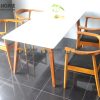 Ghế ăn gỗ sồi tự nhiên mặt nệm Kennedy GHEMN-12SN