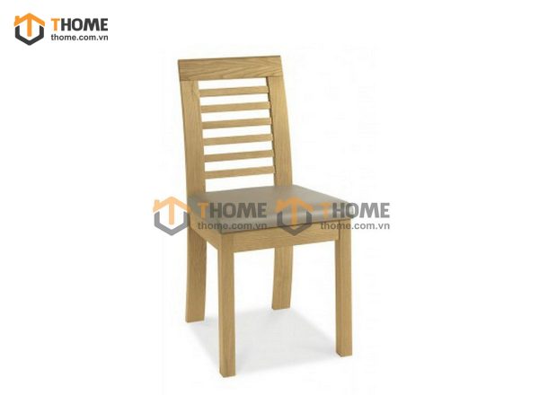 Ghế ăn gỗ sồi tự nhiên mặt nệm Lakada GHE-01SM