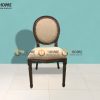 Ghế ăn gỗ sồi tự nhiên mặt nệm Louis GHEMN-26SN