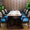 Ghế ăn gỗ sồi tự nhiên mặt nệm Louis có tay GHEMN-27SN