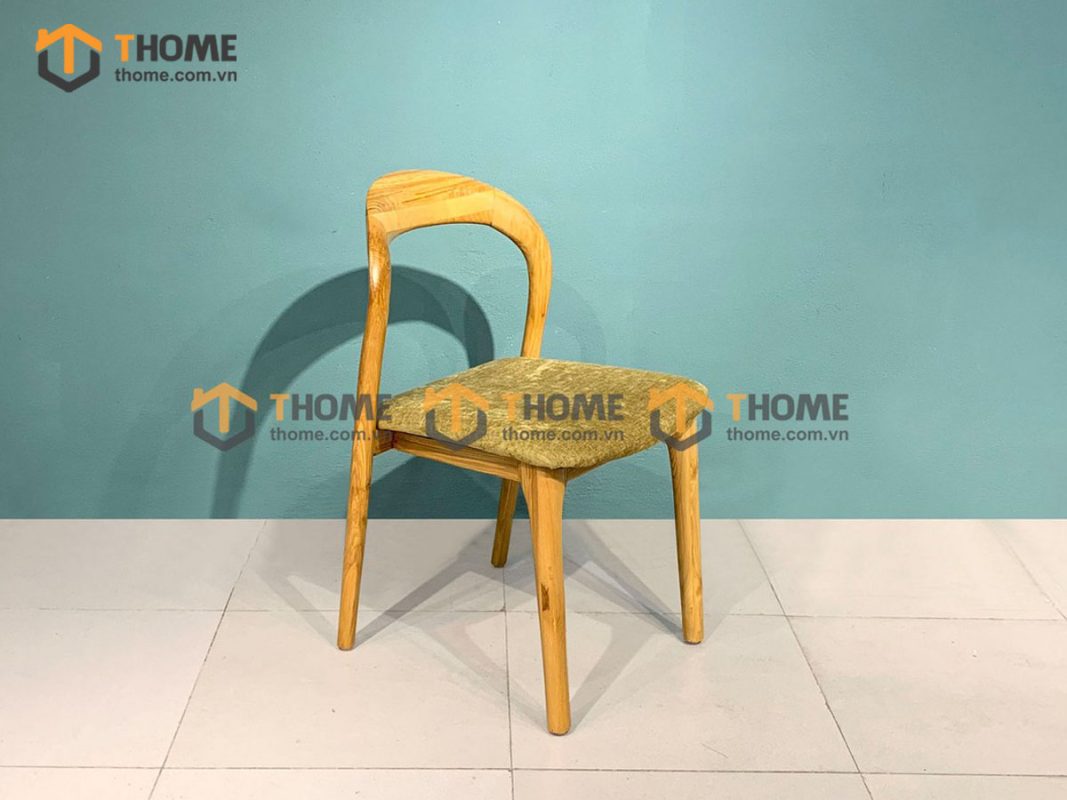 Ghế ăn gỗ sồi tự nhiên mặt nệm Neva GHEMN-11SN