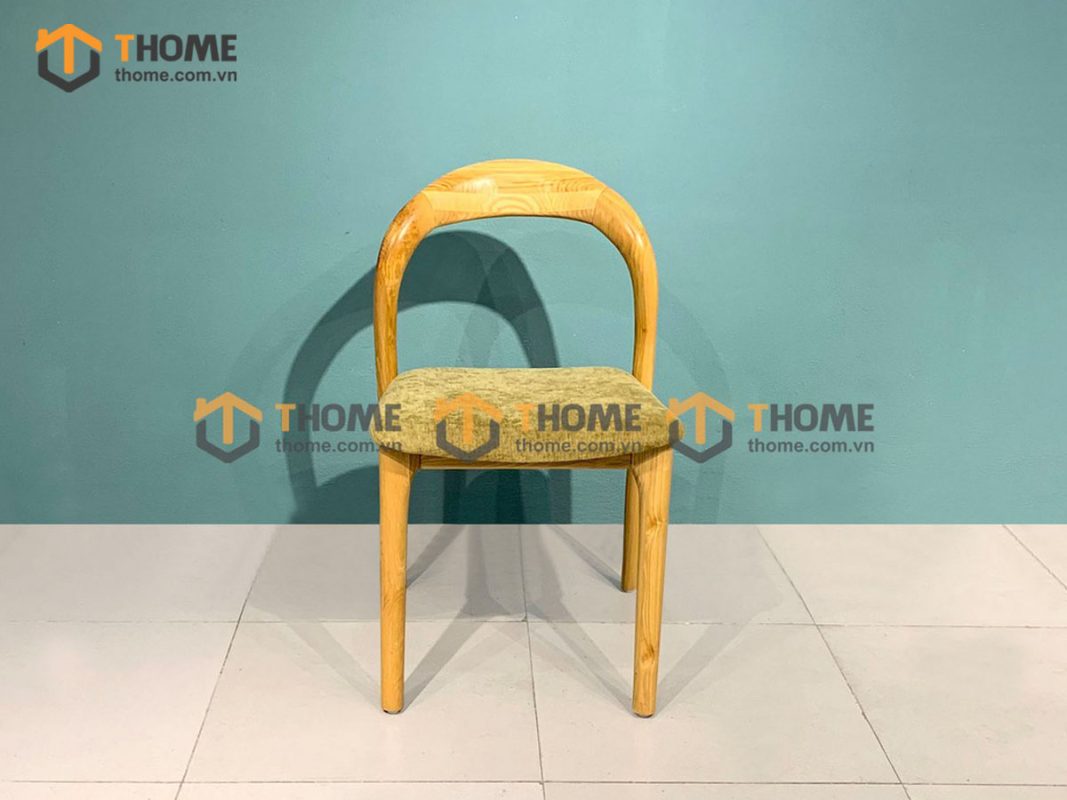 Ghế ăn gỗ sồi tự nhiên mặt nệm Neva GHEMN-11SN