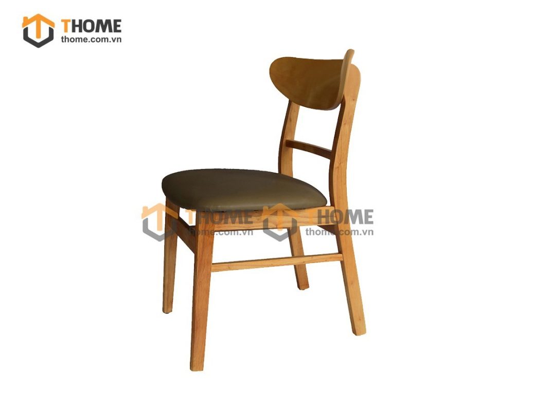 Ghế ăn gỗ sồi tự nhiên mặt nệm Mango GHEMN-16SN