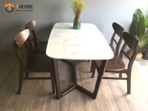 Ghế ăn gỗ sồi tự nhiên mặt nệm Mango GHEMN-16SN