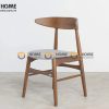 Ghế ăn gỗ sồi tự nhiên mặt nệm mặt trăng GHEMN-15SN